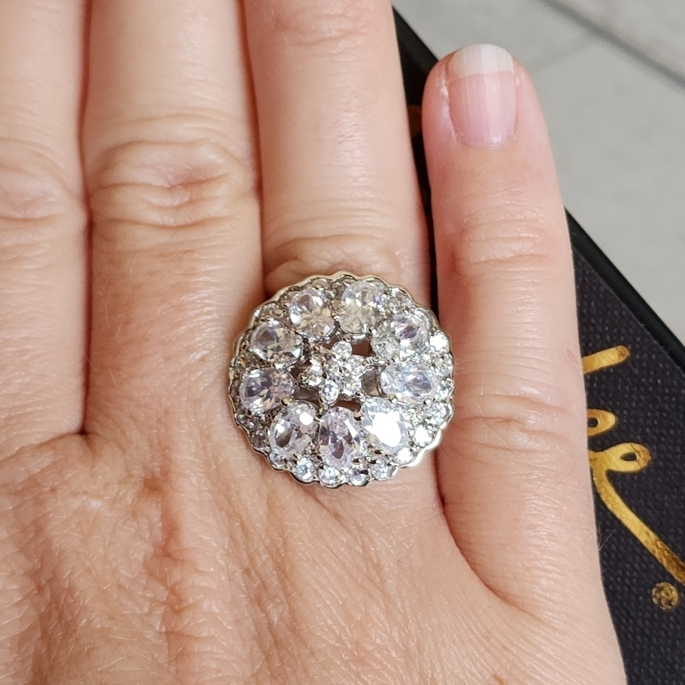 Cookie Lee silver bling jewel ring NWT - Picture 11 of 13